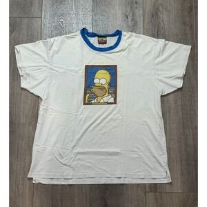 VINTAGE MENS LARGE THE SIMPSONS EMPLOYEE OF THE MONTH 2006 TEE SHIRT WHITE